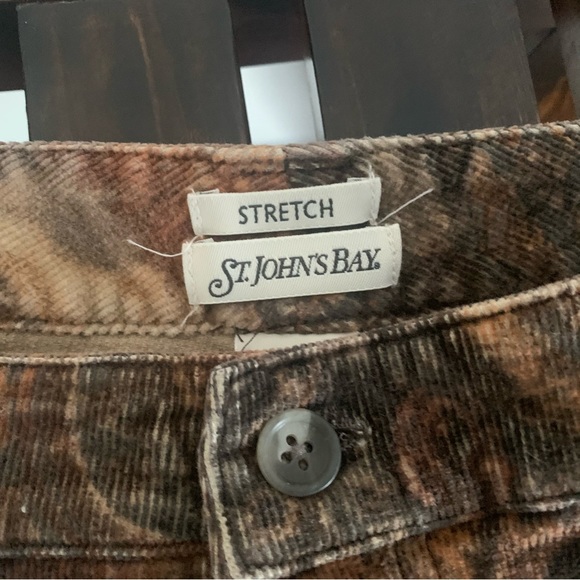 St. John’s Bay Patterned Corduroy Pants - Picture 8 of 12